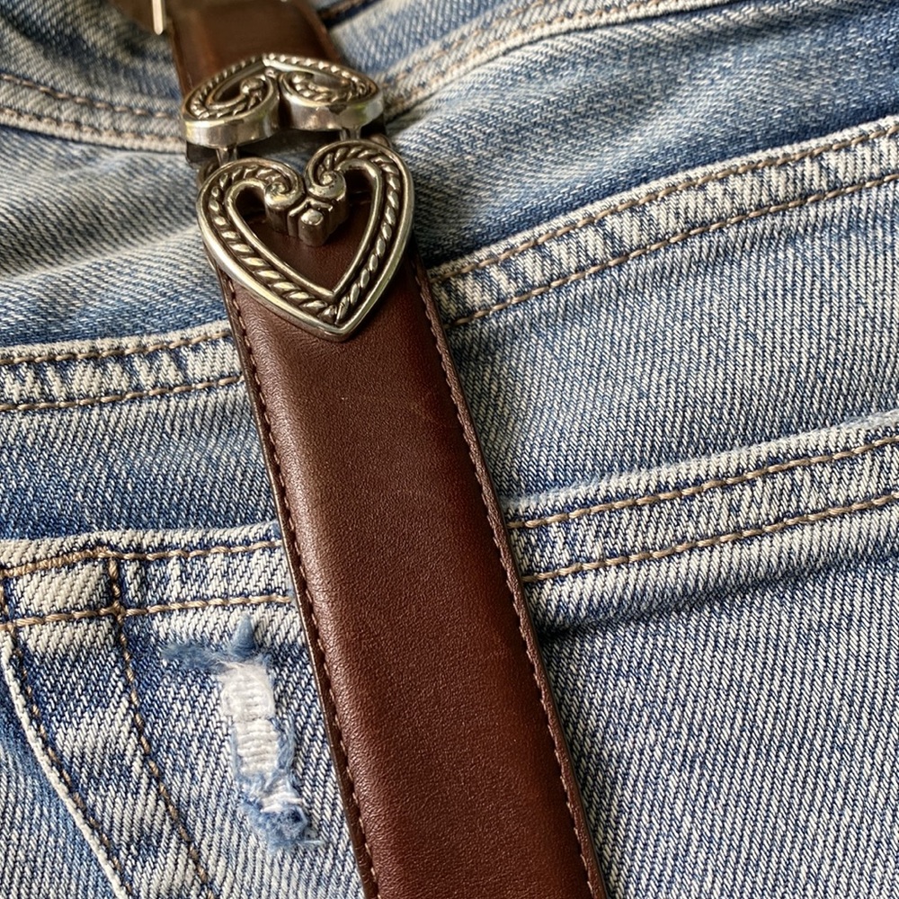 Brighton USA Large Brown Leather Belt - Picture 8 of 14